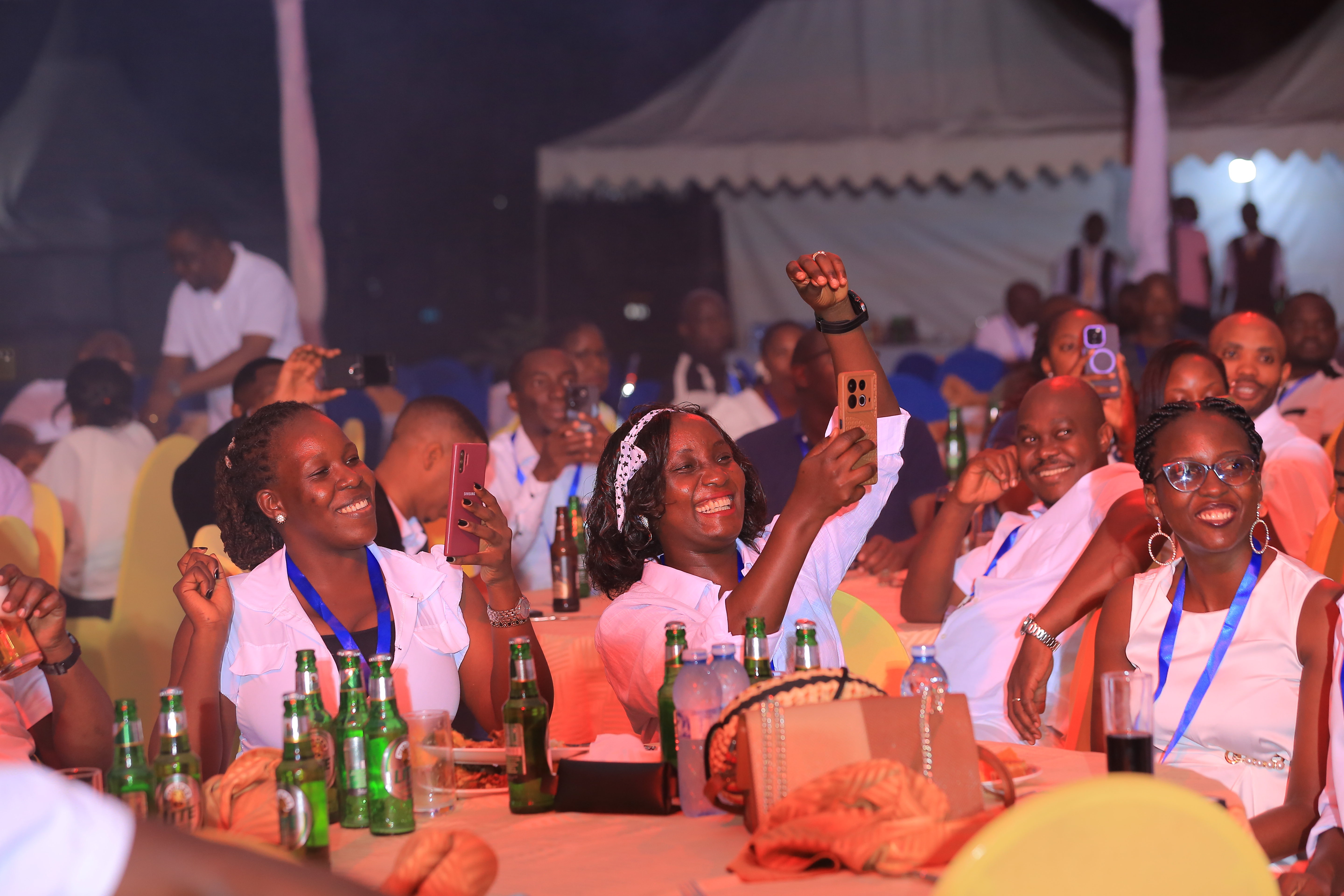 A cross-section of participants dancing and enjoying the music played by Azawi.