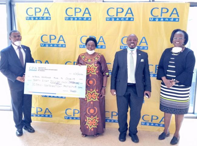 ICPAU Donates 38,500,000 shillings to National COVID Response Fund